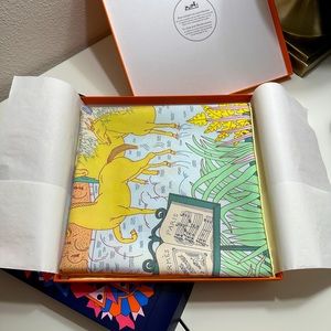 Hermes Scarf Le Carnaval des Animaux 90